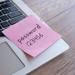 Sticky,Note,With,The,Word,“password,123456″,On,A,Laptop Sticky,Note,With,The,Word,"password,123456",On,A,Laptop